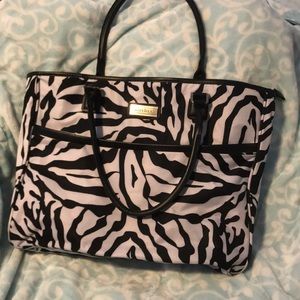Ellen Tracy Zebra Travel Bag